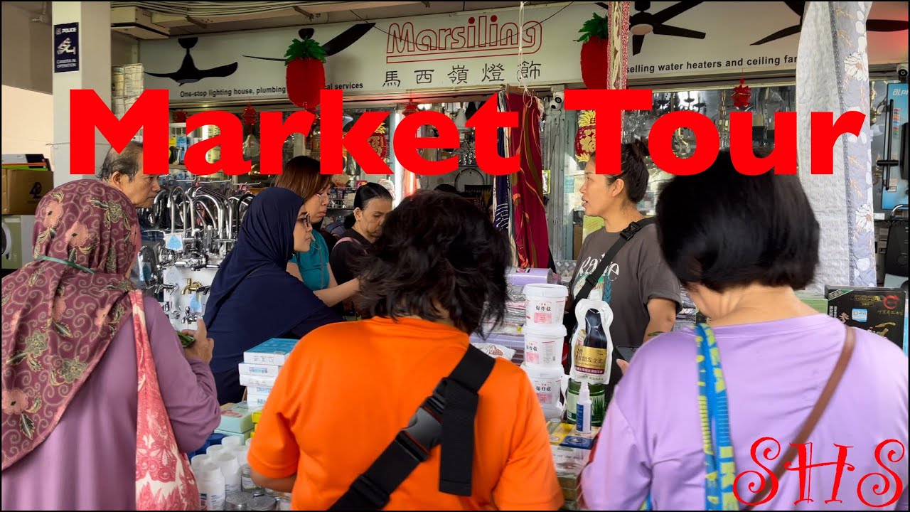 Singapore Market Tour videos 2024[4K]/Fish Market and Super Market Marsiling.