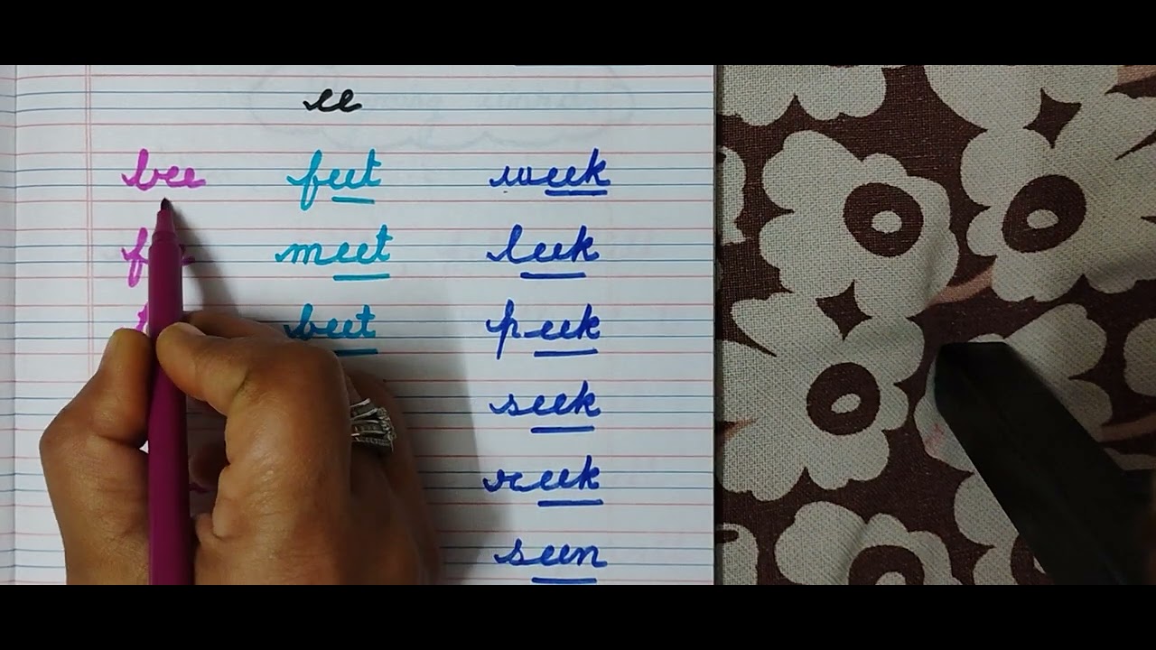 How to teach children blend sound words ee