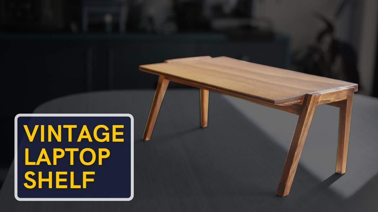 DIY Woodworking: How to Make a Mid Century inspired Laptop Stand