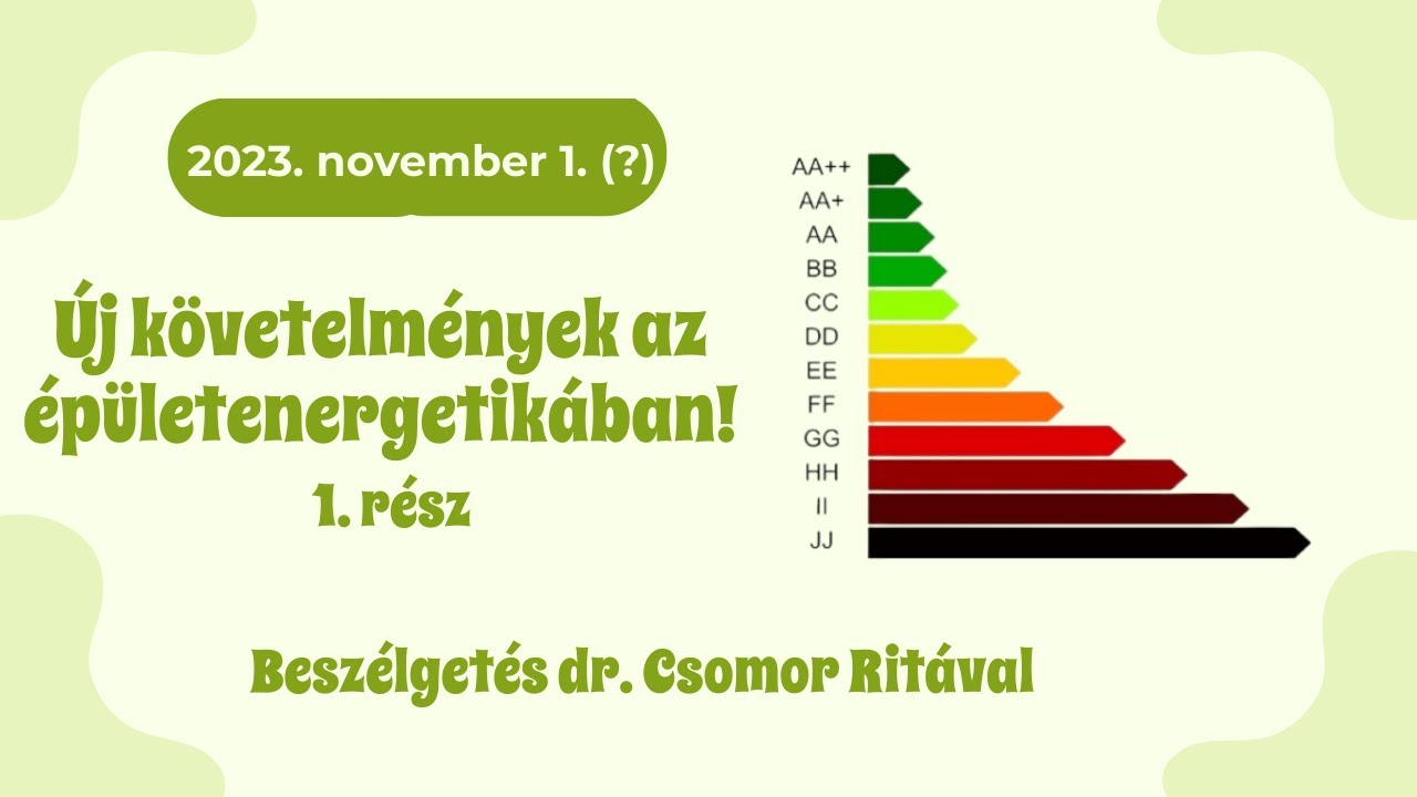 Új épületenergetikai követelmények 2023. november 1-től! (1. rész)
