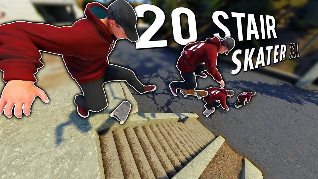 Skating The BIGGEST Gaps - 20 Stairs, 22 Stair and more! | Skater XL