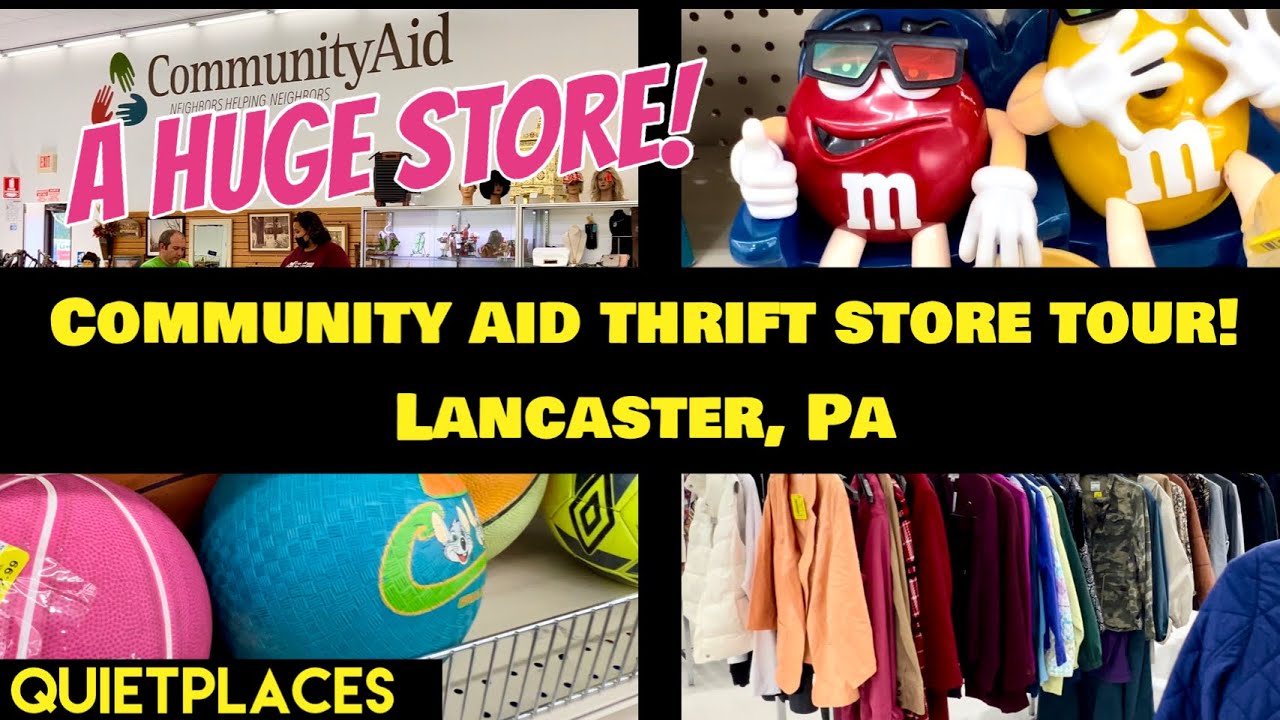 Lancaster County Thrift Shopping! COMMUNITY AID THRIFT SHOP TOUR! Lancaster, PA!