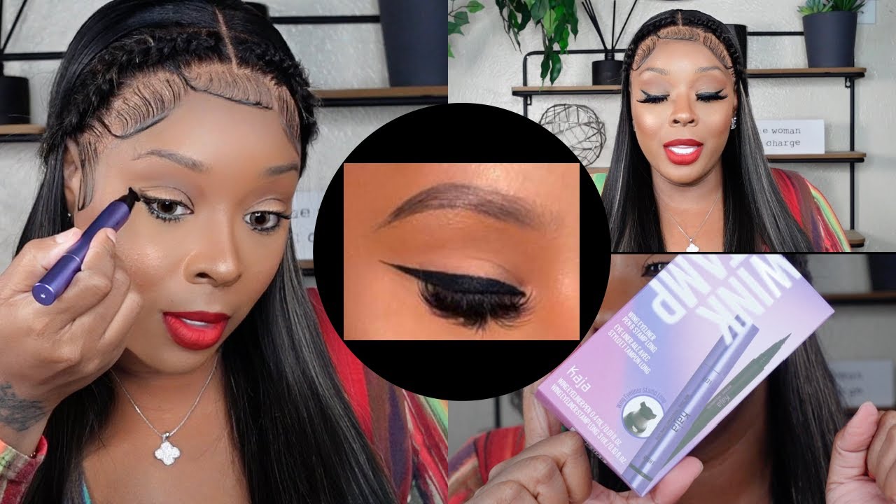 2 STEP WING LINER STAMP! TRY THIS METHOD ASAP| WING EYELINER PEN & STAMP|