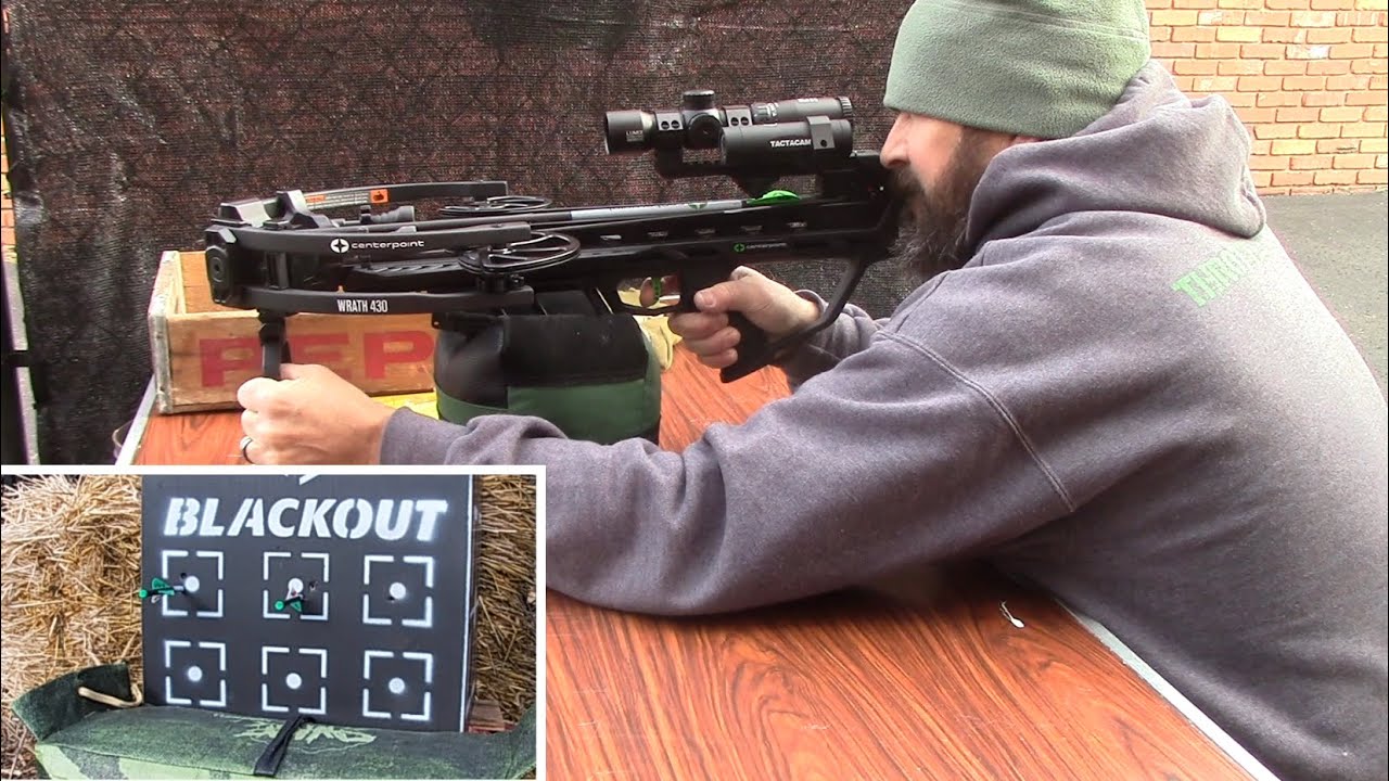 Арбалет Centerpoint WRATH 430 для стрельбы из лука Magnus с фиксированным клинком и широким након...