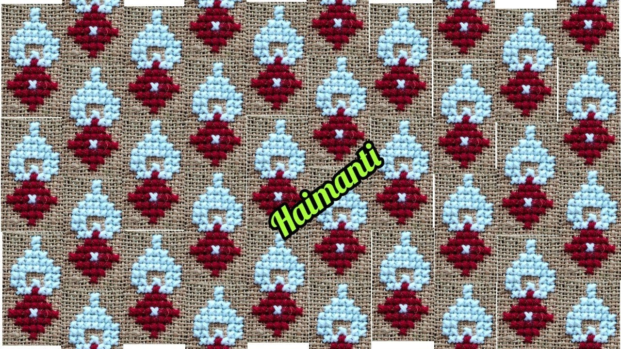 New cross stitch woolen ason design 👌