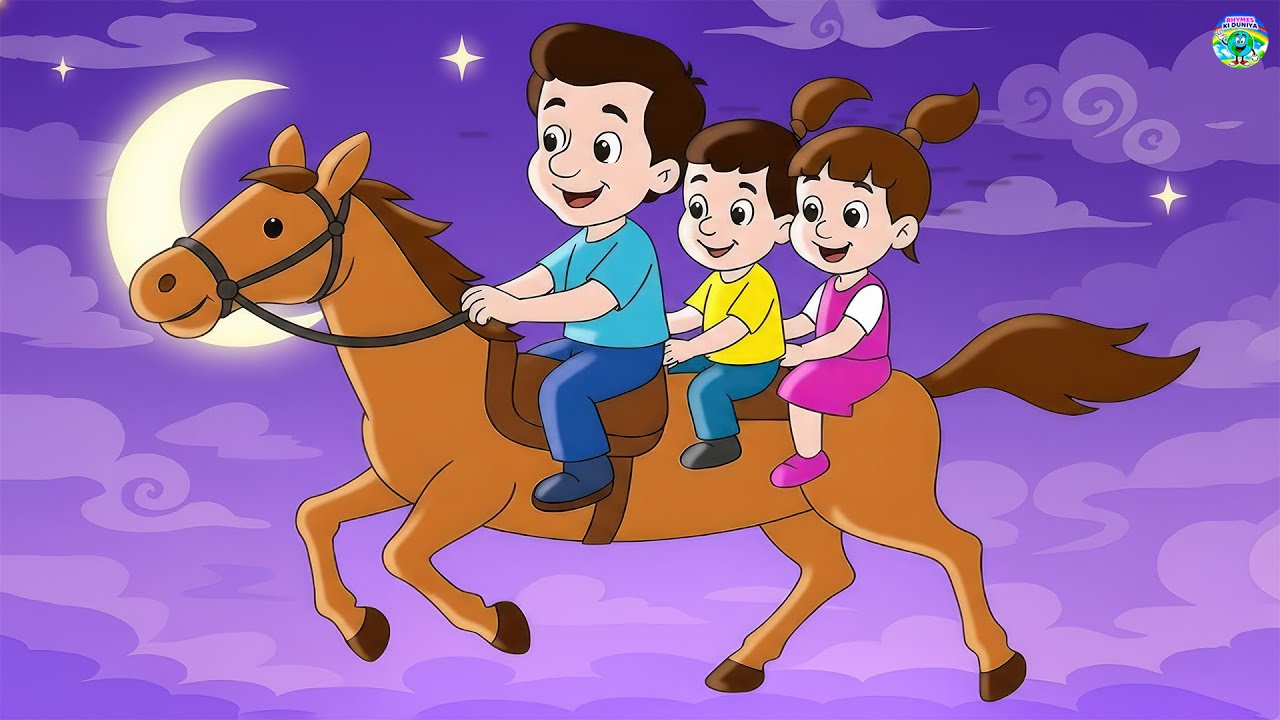 लकड़ी की काठी | Lakdi Ki Kathi, Kathi Ka Ghoda | Nursery Rhymes | Rhyme For Childrens - #cartoon