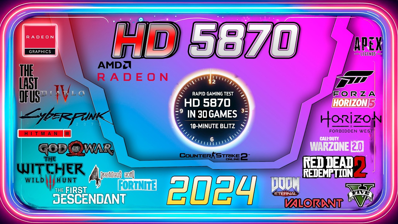 🟥 AMD HD 5870 in 30 Games | Gaming Test | 2024-2025 (IMPOSSIBLE TEST)