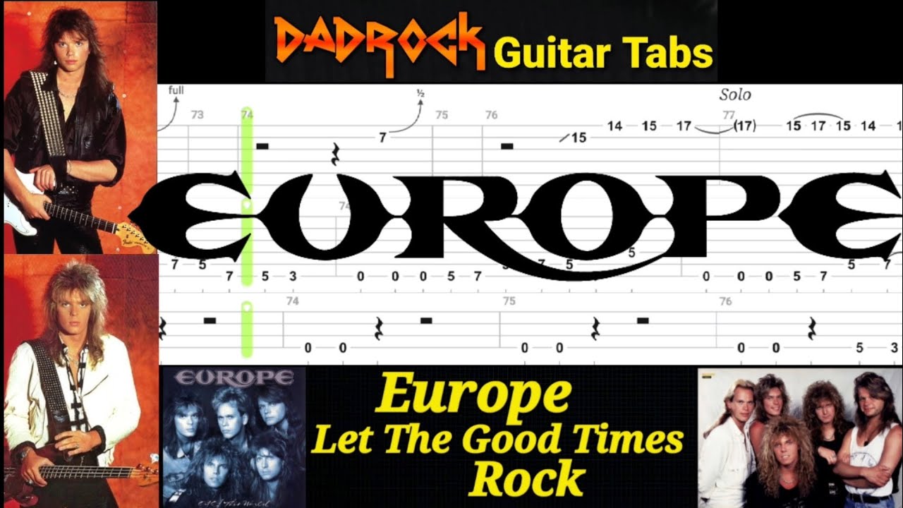 Let The Good Times Rock - Europe - Guitar + Bass TABS Lesson