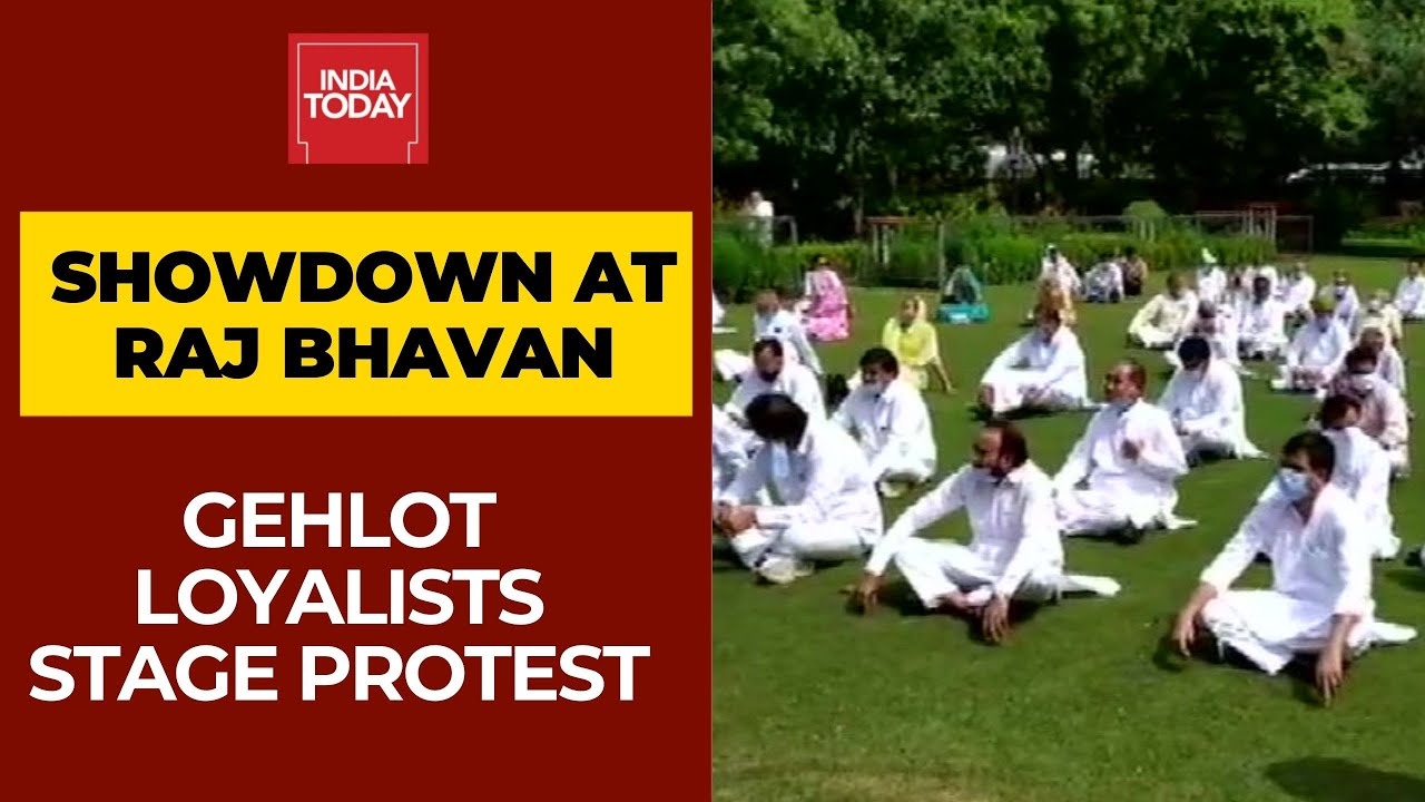 Rajasthan Political Crisis: Mega Showdown At Governor's Residence, Gehlot Loyalists Stage Protest
