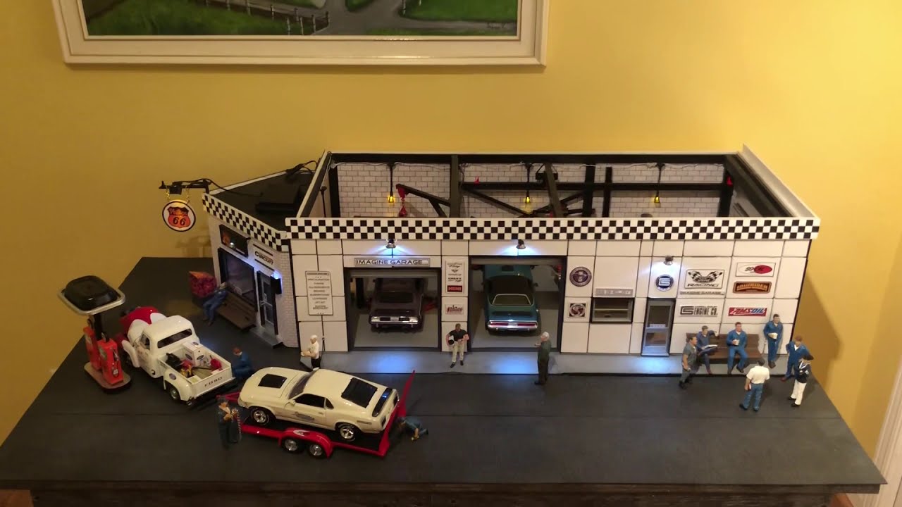 Diorama Imagine garage 1:18 diecast