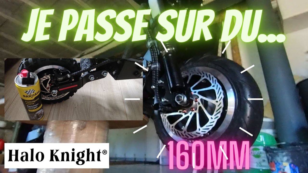 Haloknight T107 Pro, Je change mes disques 140MM par des 160MM ... Comment les monter !?