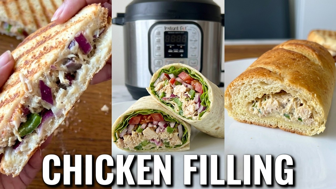 Ultimate Instant Pot Chicken Filling | 1 Recipe for Sandwiches, Wraps, Paninis & More!