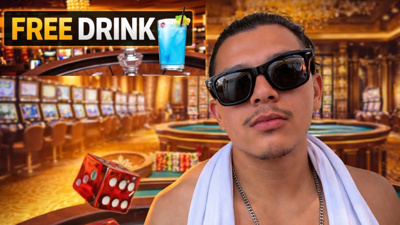 How long do you need to Gamble for to get a free drink in Las Vegas 🎰 - 4 Queens