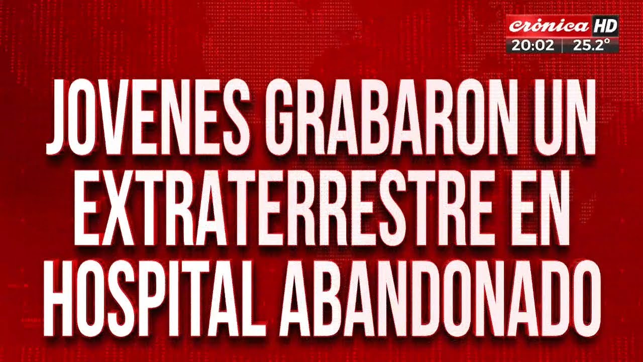 Jovenes grabaron extraterrestre en hospital abandonado