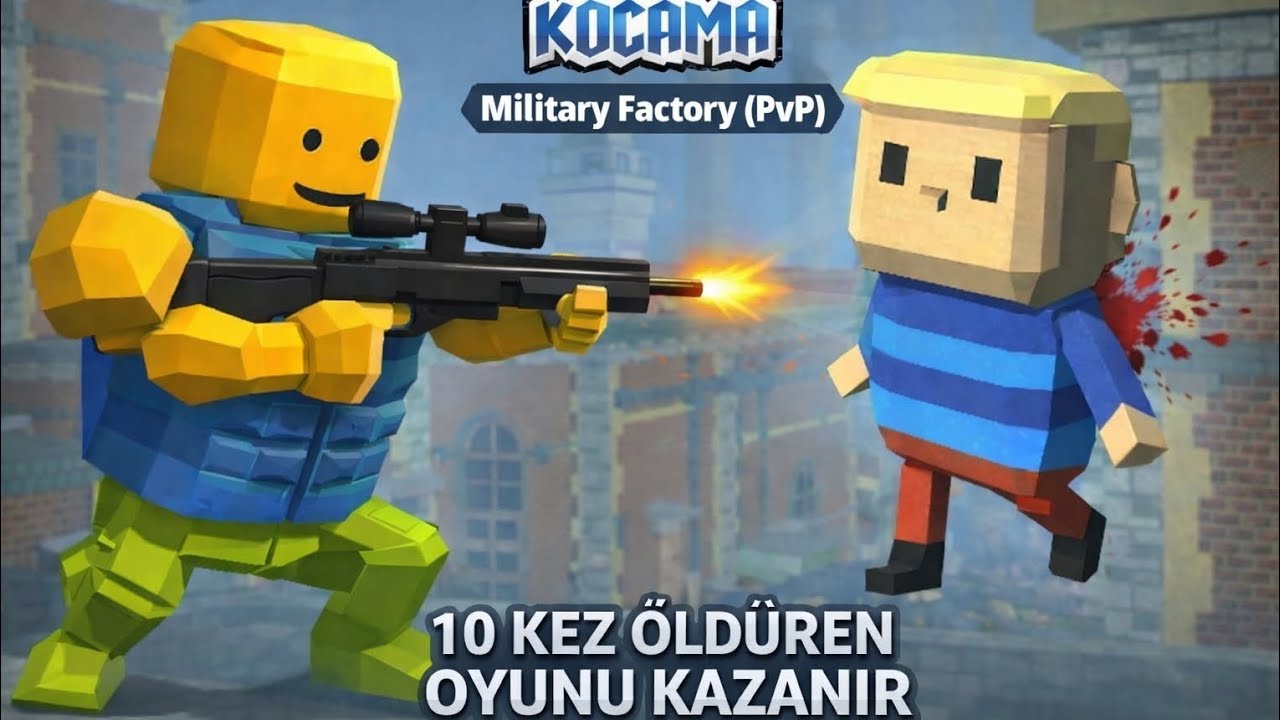 KARDEŞİMLE ÖLÜMÜNE VS! | Kogama Military Factory (10 Olan Kazanır)/@MuhammedKadir_123 