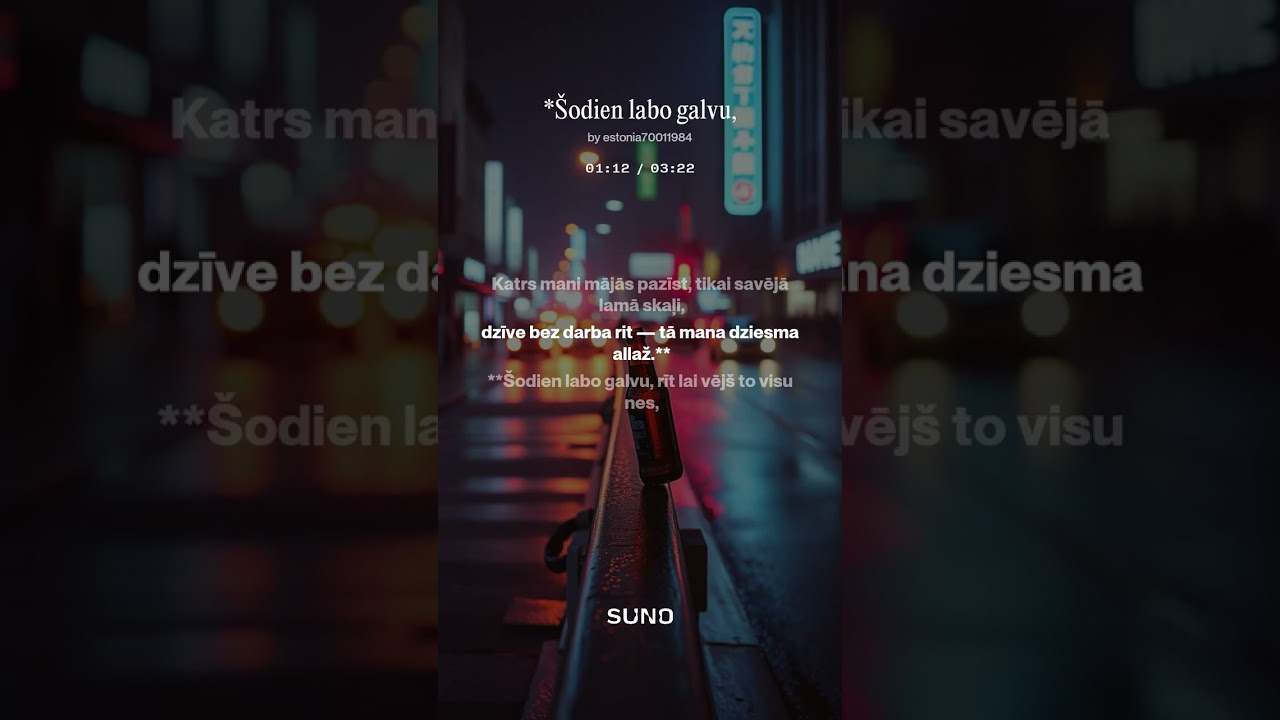 Šodien labo galvu,