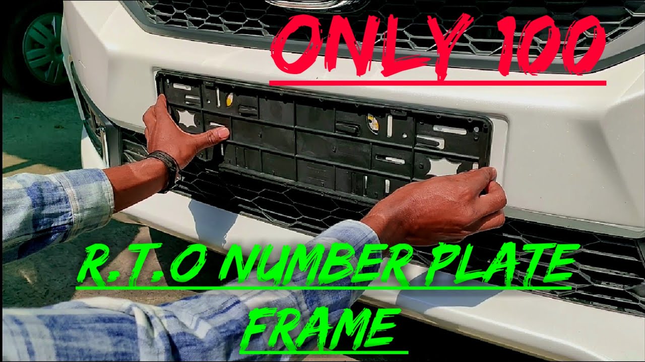 High Security Number plate Frame Installation at home