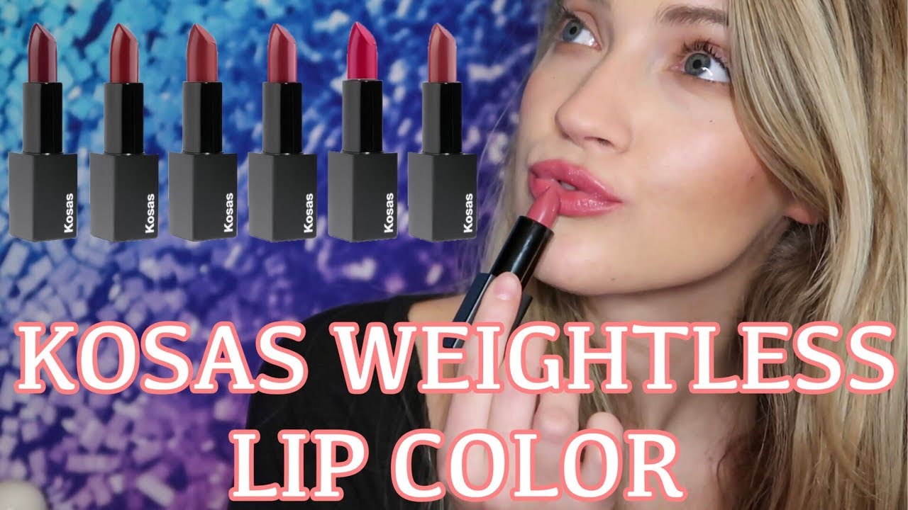 KOSAS LIPSTICK (REVIEW + LIP SWATCHES)