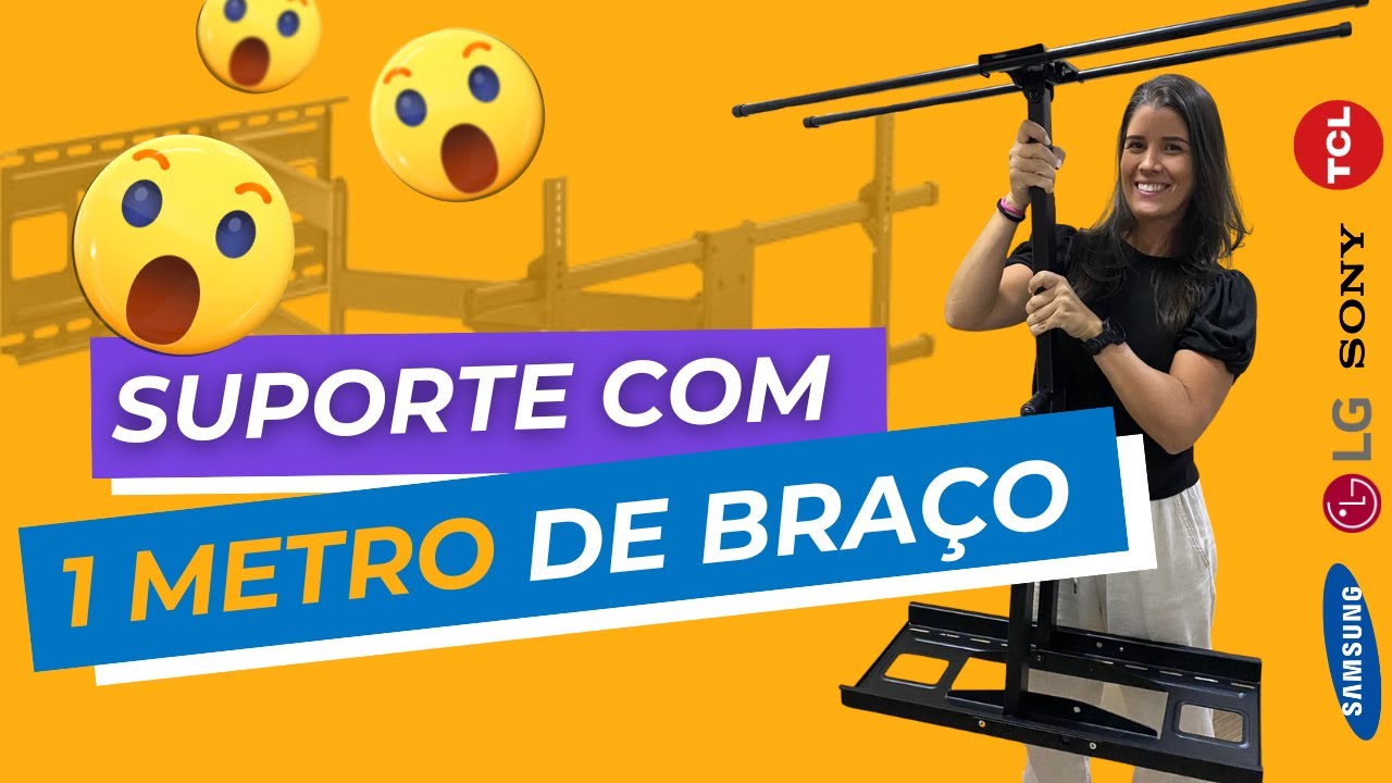 Unboxing Suporte Articulado EXTRA LONGO p/ TVs 60