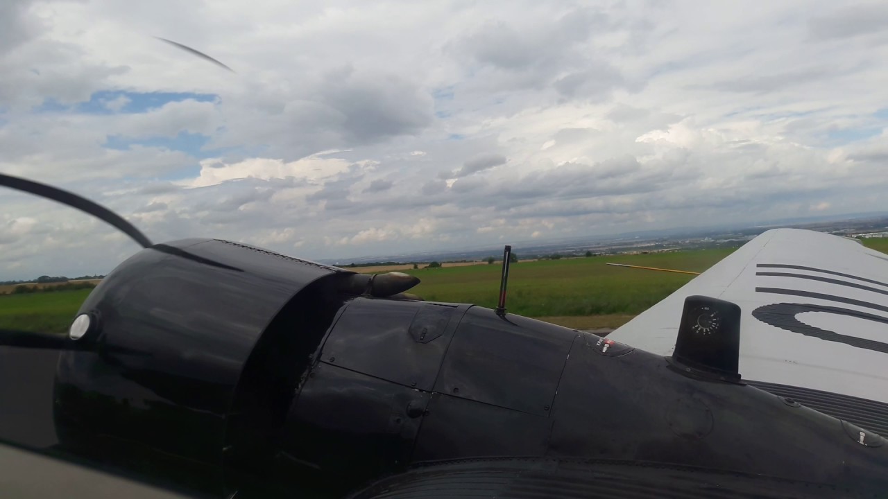 Junkers 52 (Ju 52) Takeoff at Erfurt-Weimar Airport