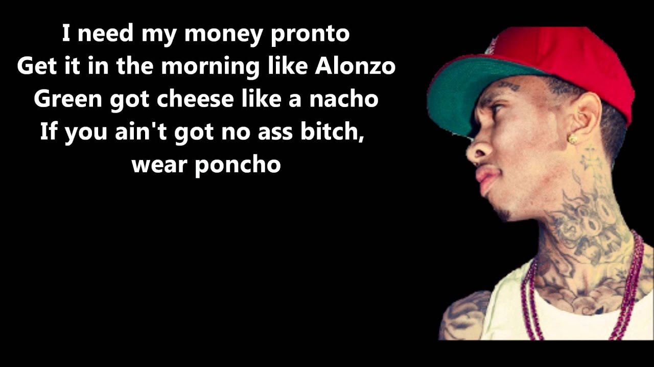 Rack City - Tyga // Lyrics On Screen [HD]
