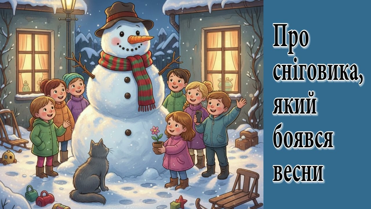 Аудіоказка українською / Про сніговика, який боявся весни