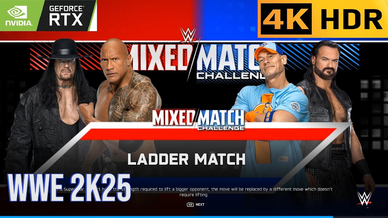 WWE 2K25 Ladder Match  l Realistic ULTRA Graphics Gameplay [4K 60FPS HDR] (NO COMMENTARY)