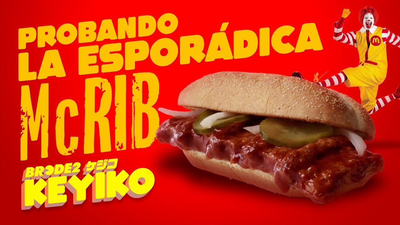 Probando la esporádica McRIB 🍖 - BRCDE2 Keyiko