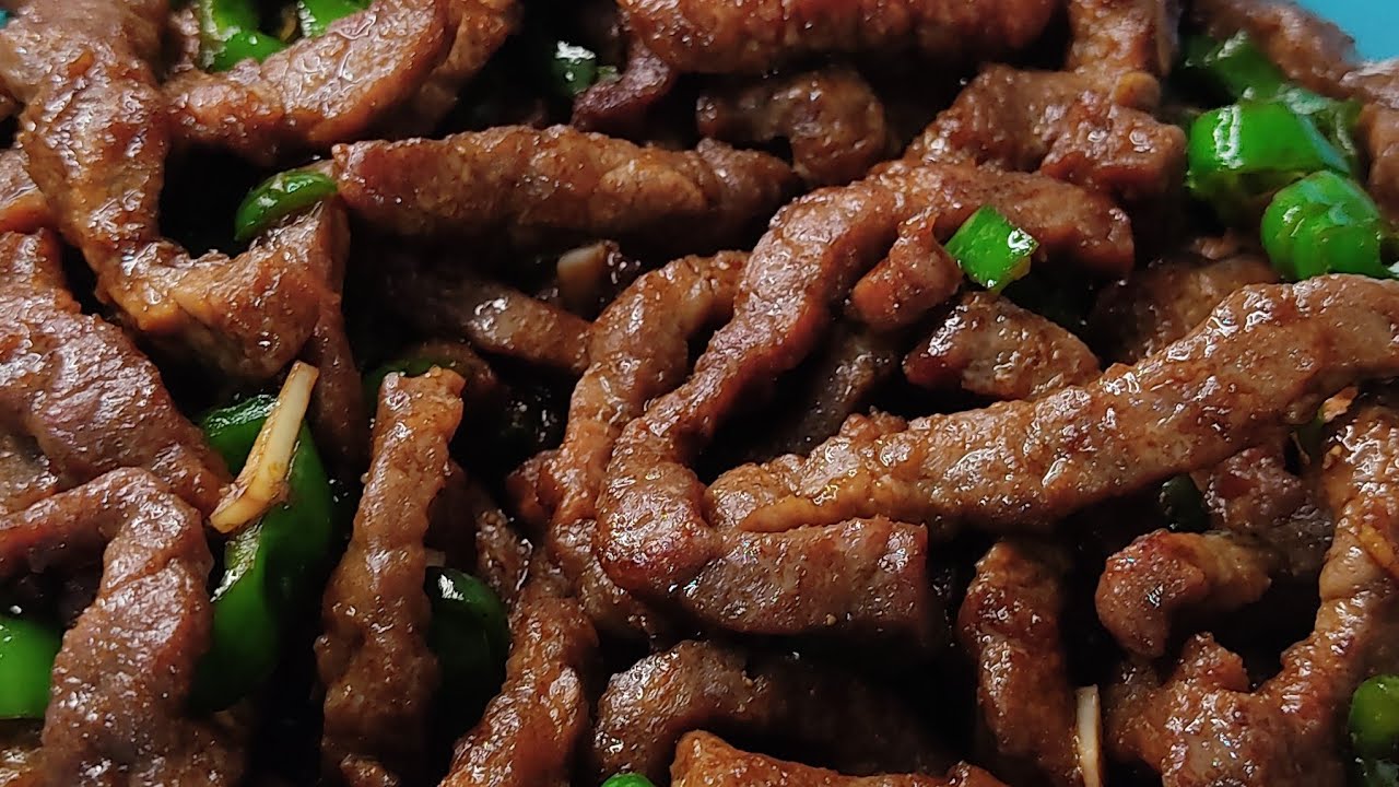 Ternera con pimientos estilo chino