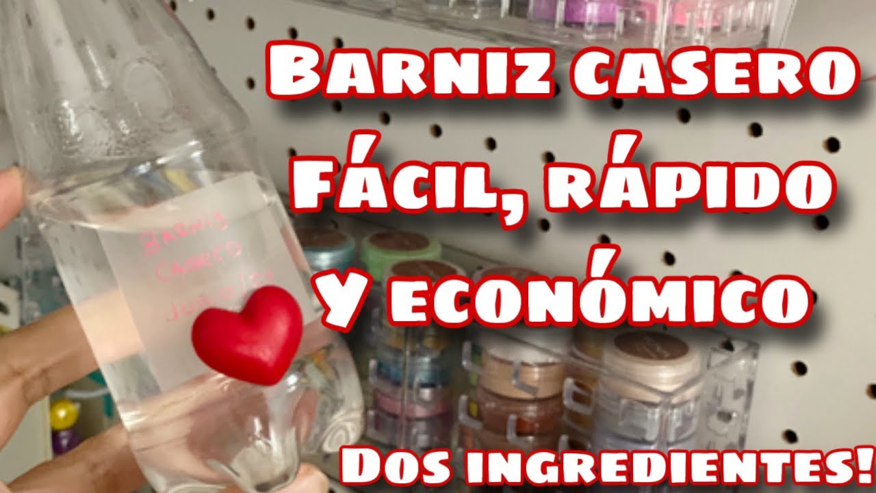 COMO HACER BARNIZ CASERO. FACIL, ECONOMICO Y RAPIDO. PARA PORCELANA Y MANUALIDADES.