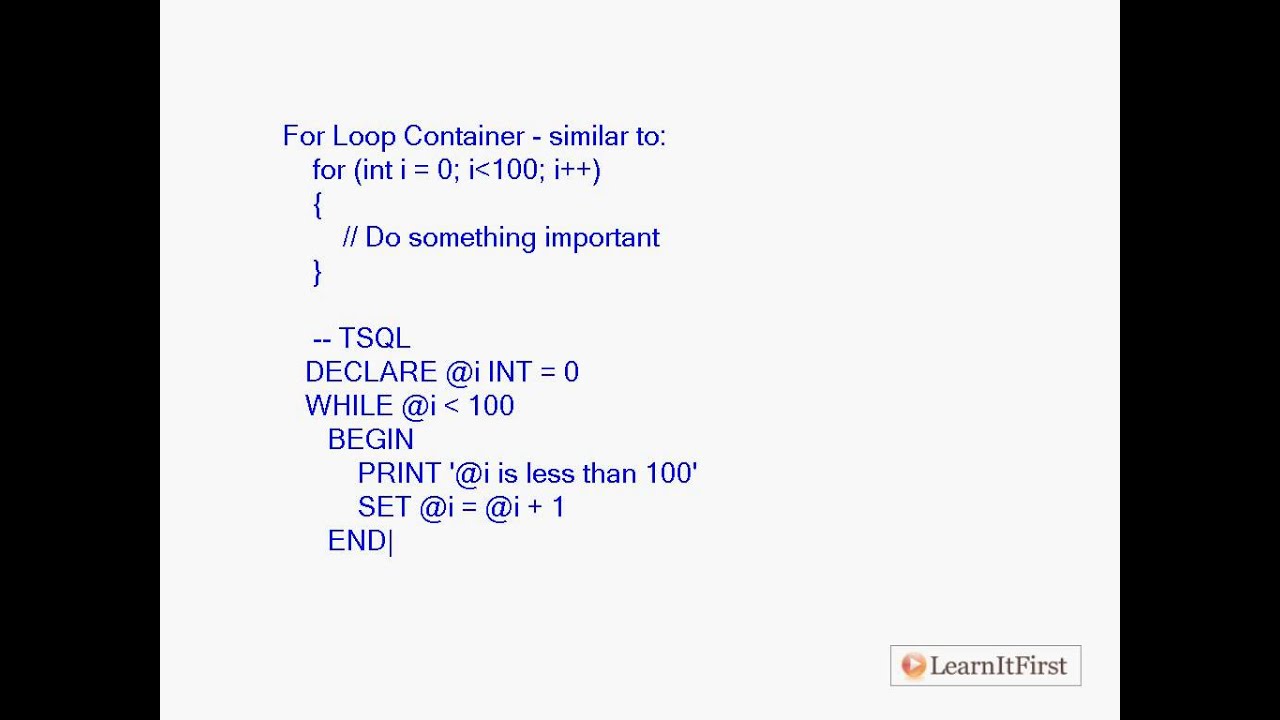 Containers: The For Loop and Sequence Containers, Part 1
