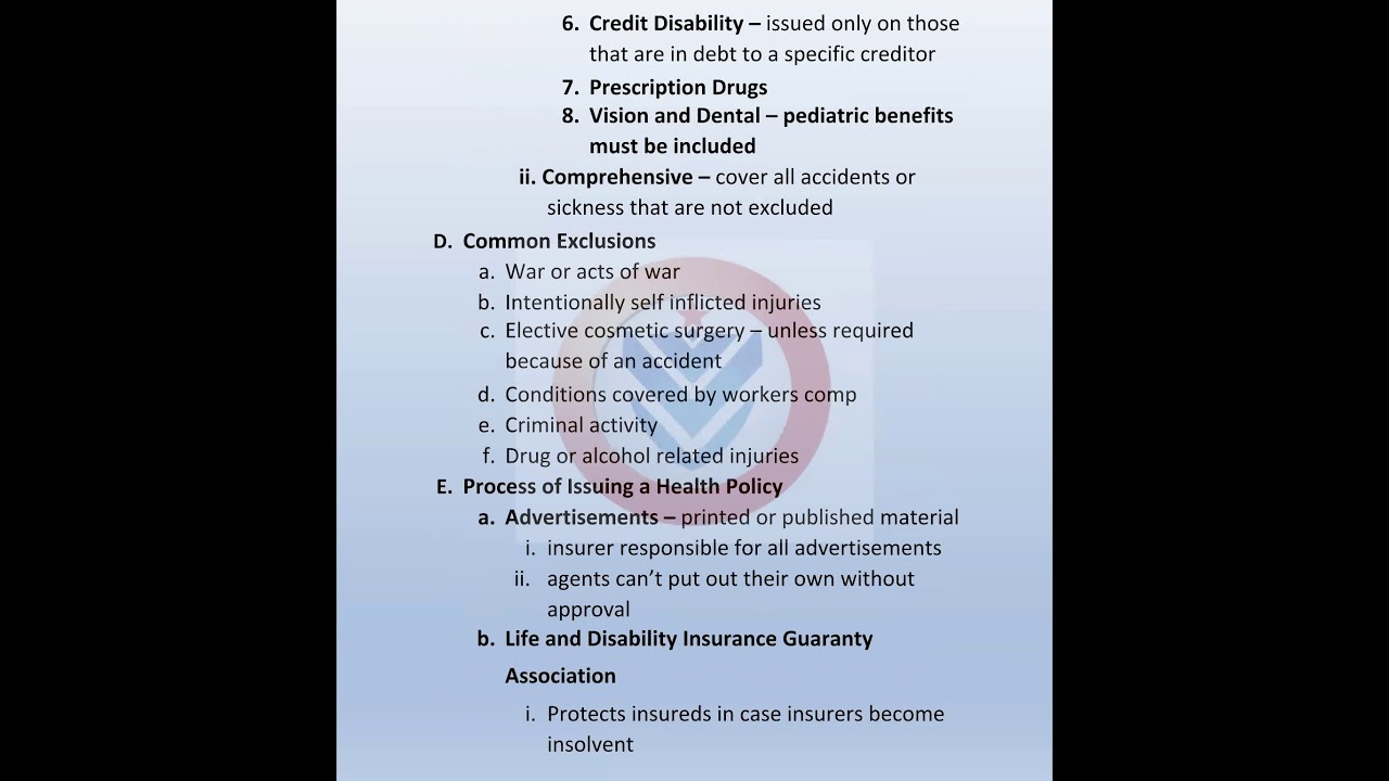 Основы несчастных случаев и здоровья