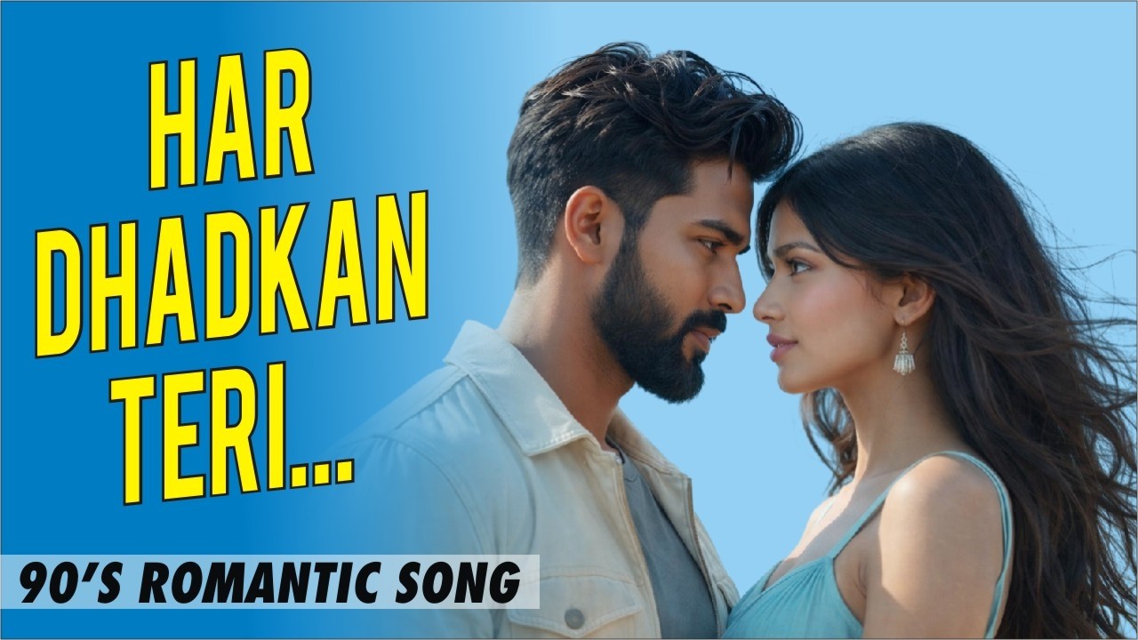Har Dhadkan Teri | Romantic Hindi Song | 90s Vibe | 90’s Kumar Sanu Style