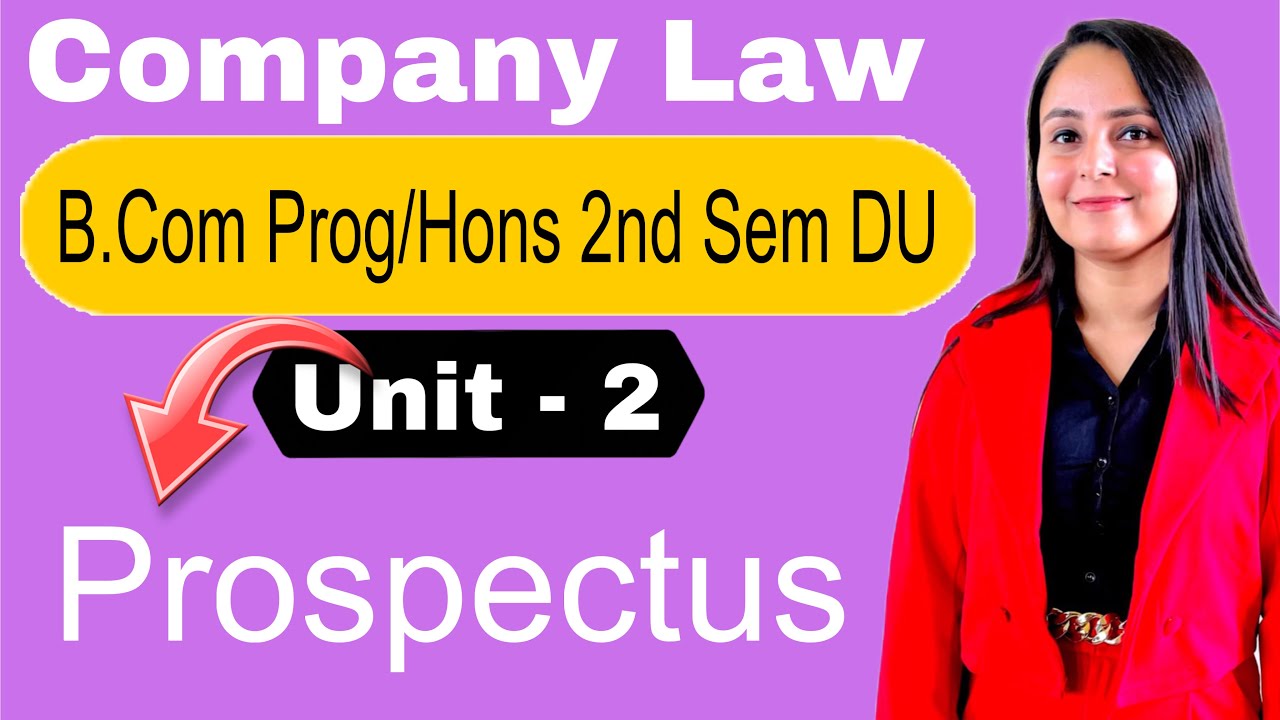 company law bcom 2nd semester du sol | prospectus company law | contents of prospectus