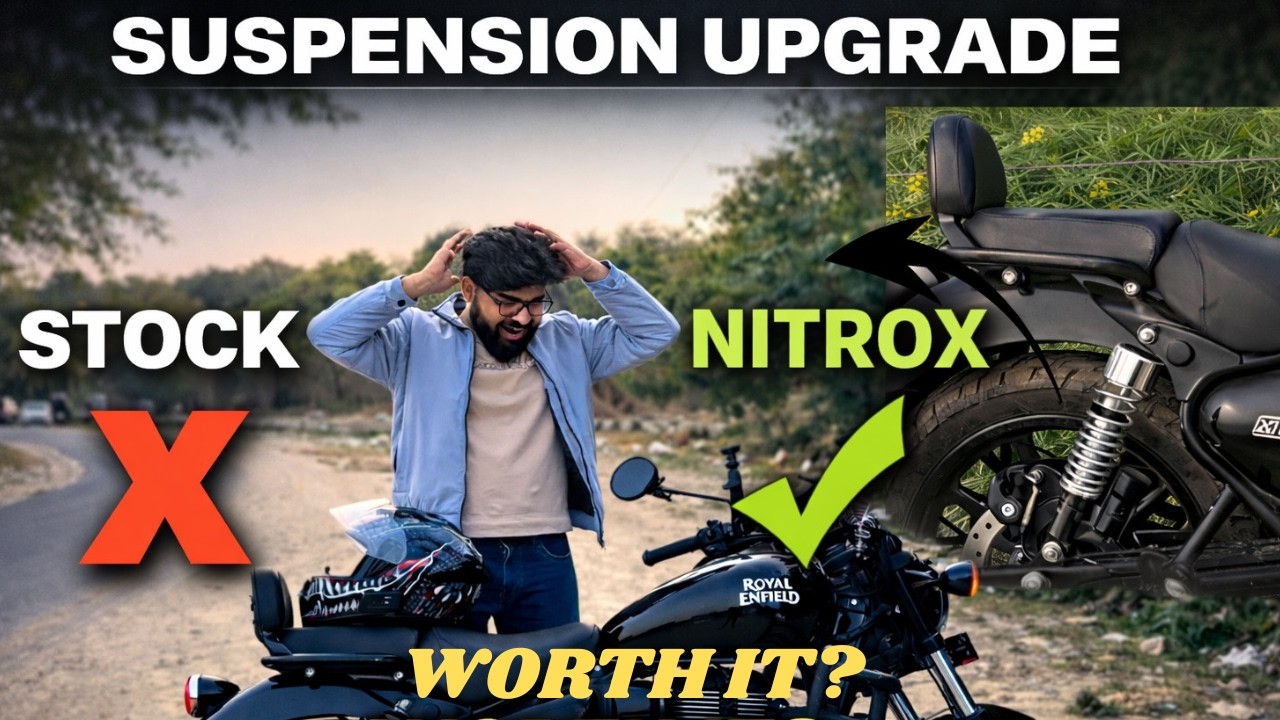 Meteor 350 Suspension Upgrade Review | Stock vs Nitrox (Honest)