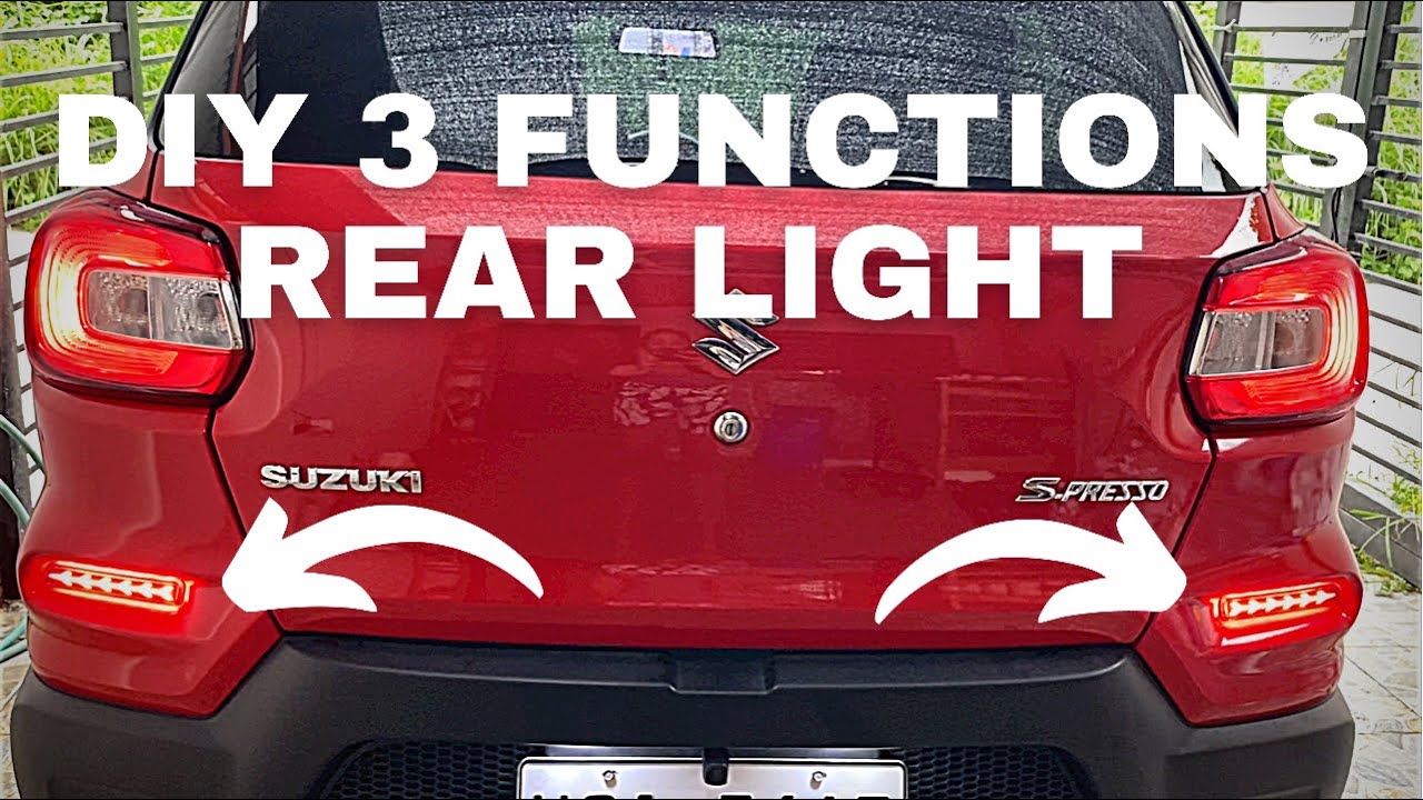 DIY 4 FUNCTIONS REAR LIGHT | SUZUKI S-PRESSO