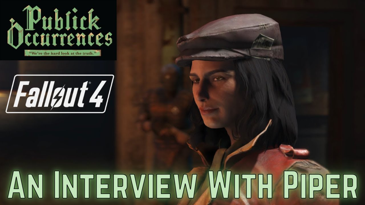 FALLOUT 4: Meeting Companions For The First Time - Piper Wright & Publick Occurrences Interview.
