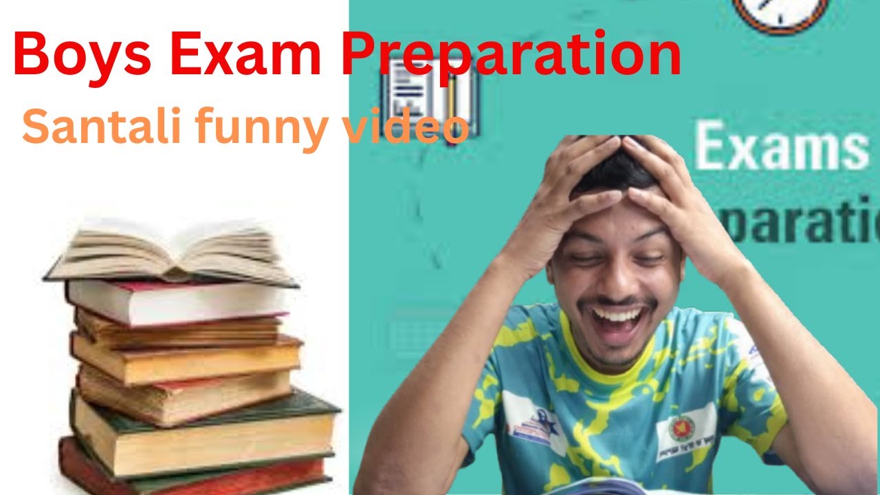 Boys Study Before the exam day | Exam preparation | Santali comedy video | Santlai Funny video