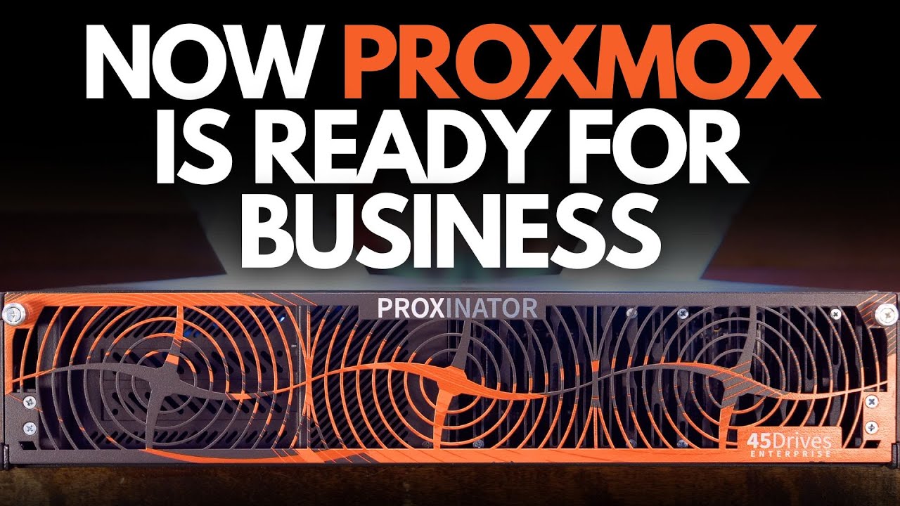 Proxmox готов к работе! Встречайте Proxinator от 45Drives!