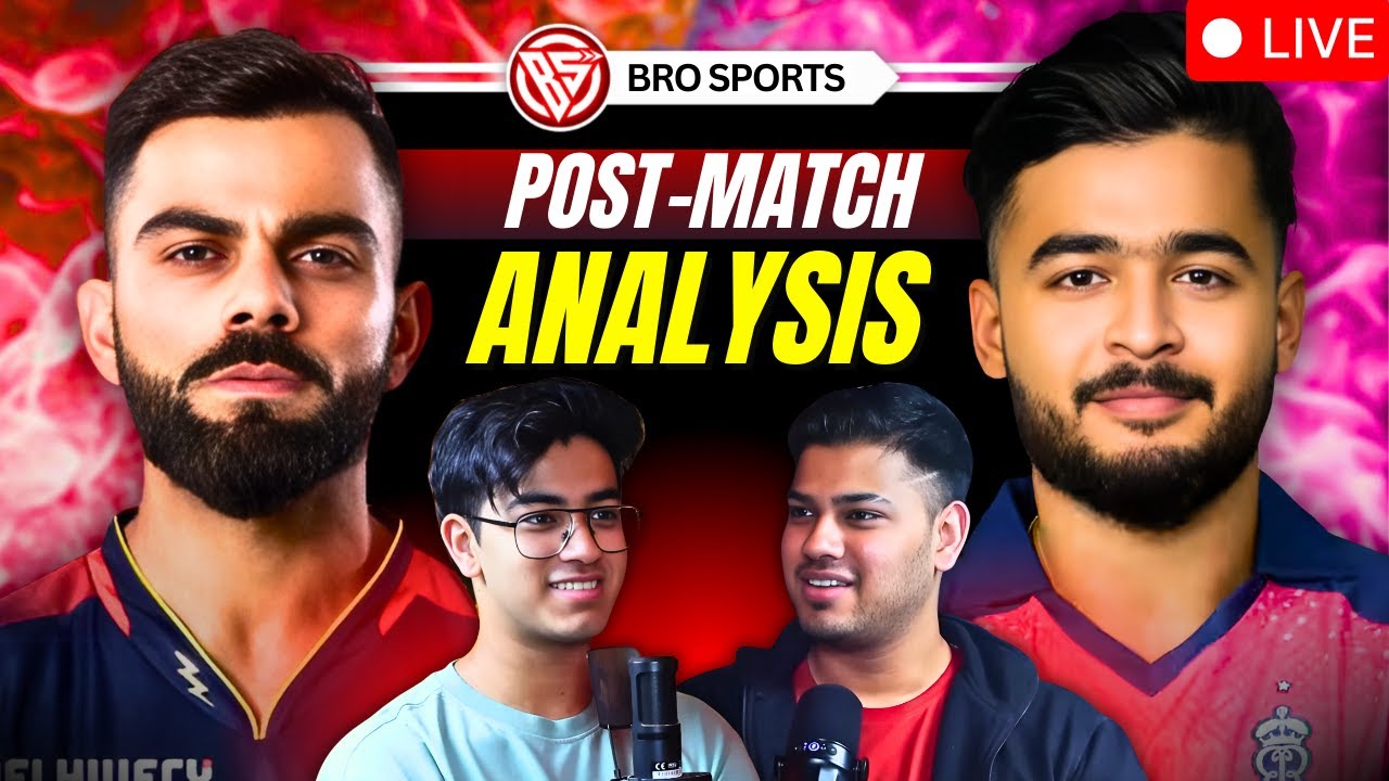 RCB vs RR Live Post-Match Analysis & Review ft IPL 2025 | Bro Sports