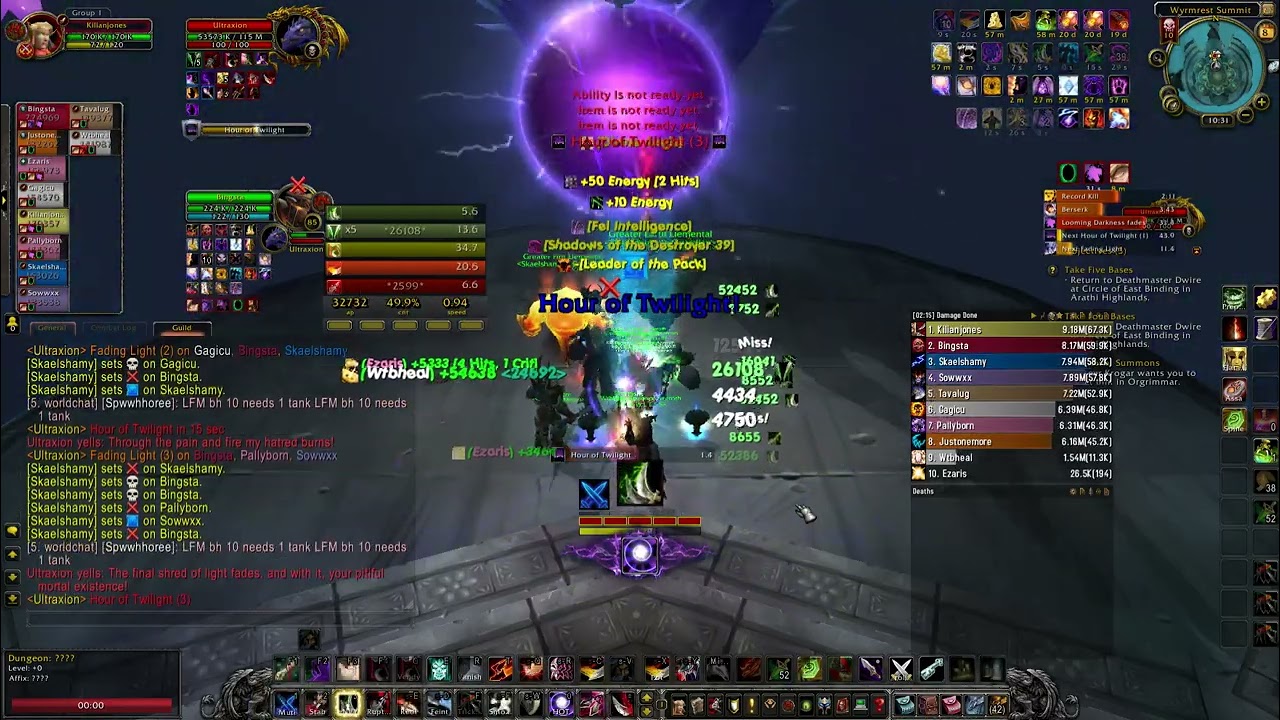 Whitemane, Ultraxion 10Heroic, Potato Raid, 62k dps Assa Rogue POV, World of Warcraft Cataclysm