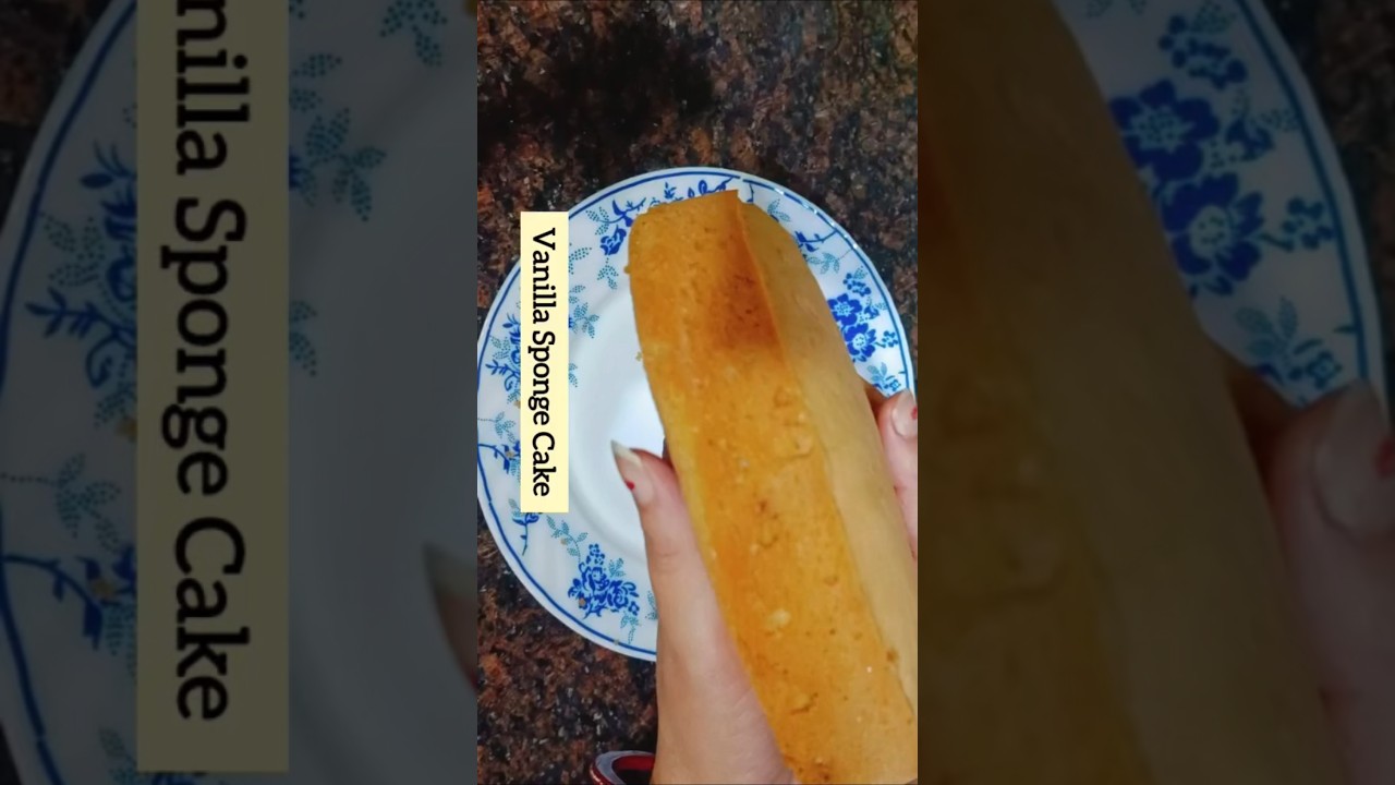 Soft Vanilla Sponge Cake Recipe | 