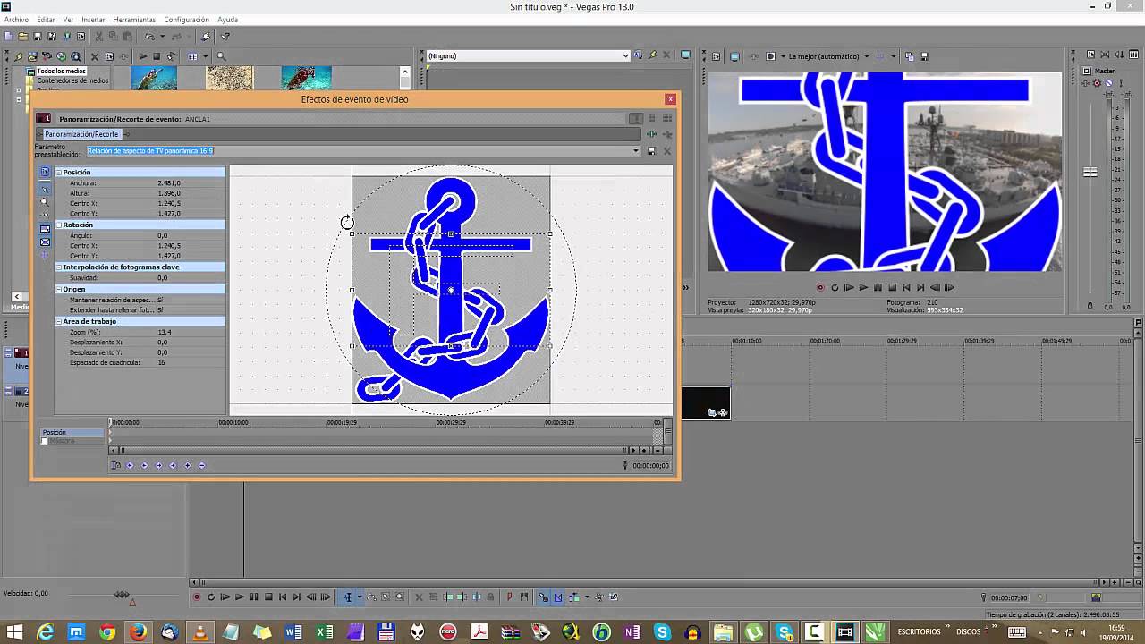 SONY VEGAS 13 - Insertar imágenes y gráficos sobre los videos (rótulos y gráficos)