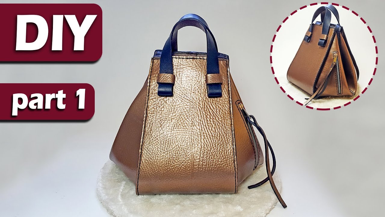 How to Make Special Leather Bag // Loewe bags // Part 1 // DIY
