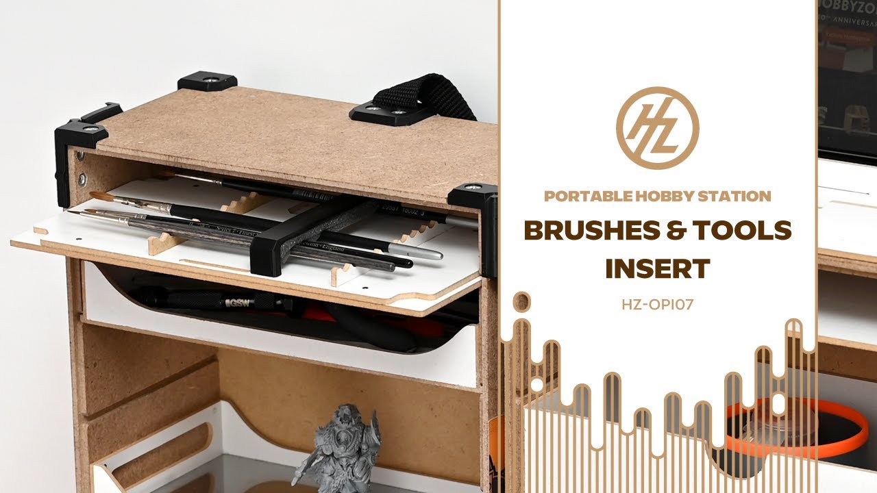 Brushes and Tools Insert for Portable Hobby Station
