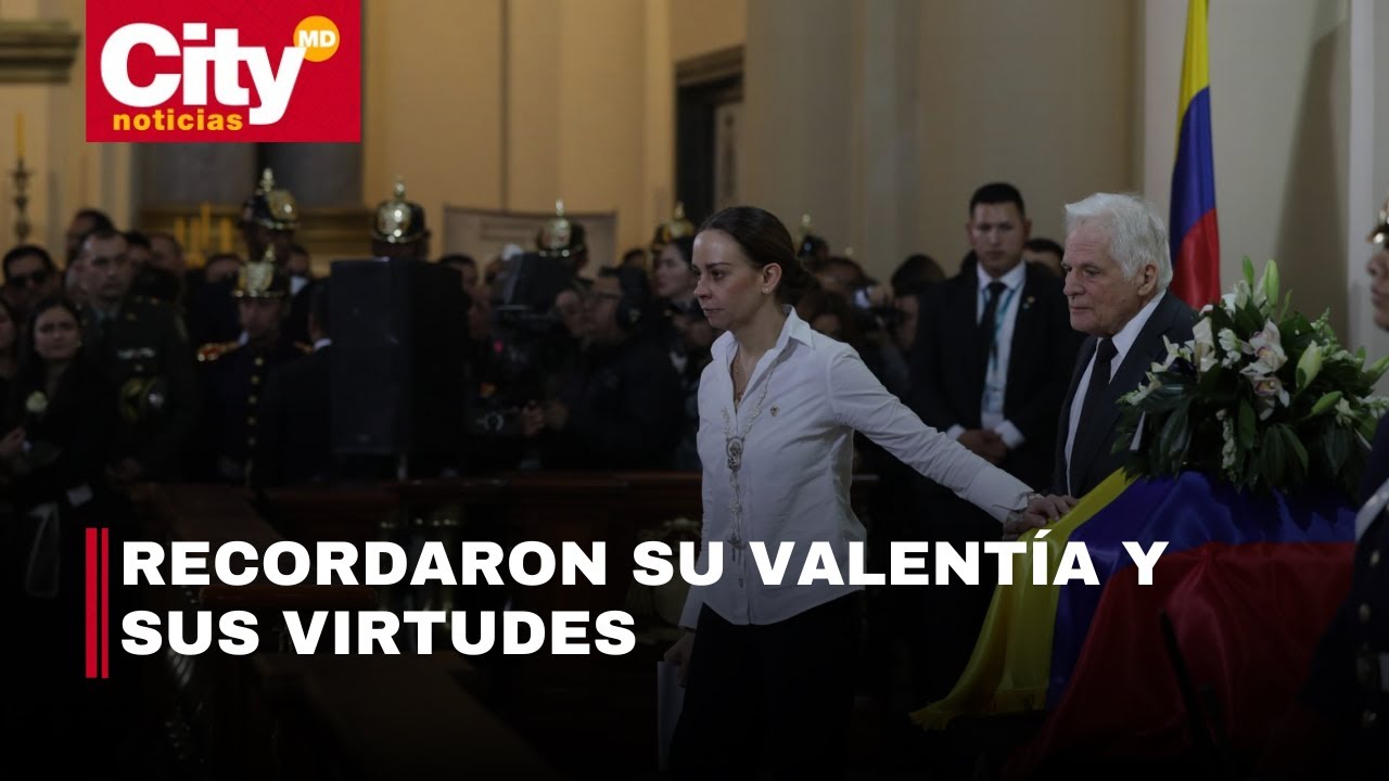 Esposa y padre de Miguel Uribe Turbay envían conmovedor mensaje durante su despedida | CityTv