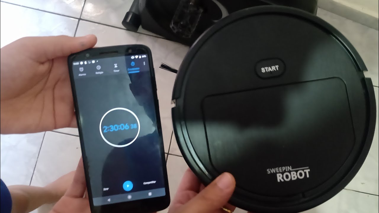 Sweepin Robot - Robô Varredor da Shopee - Problemas, Modificação de Bateria e Retentor de Cabelos