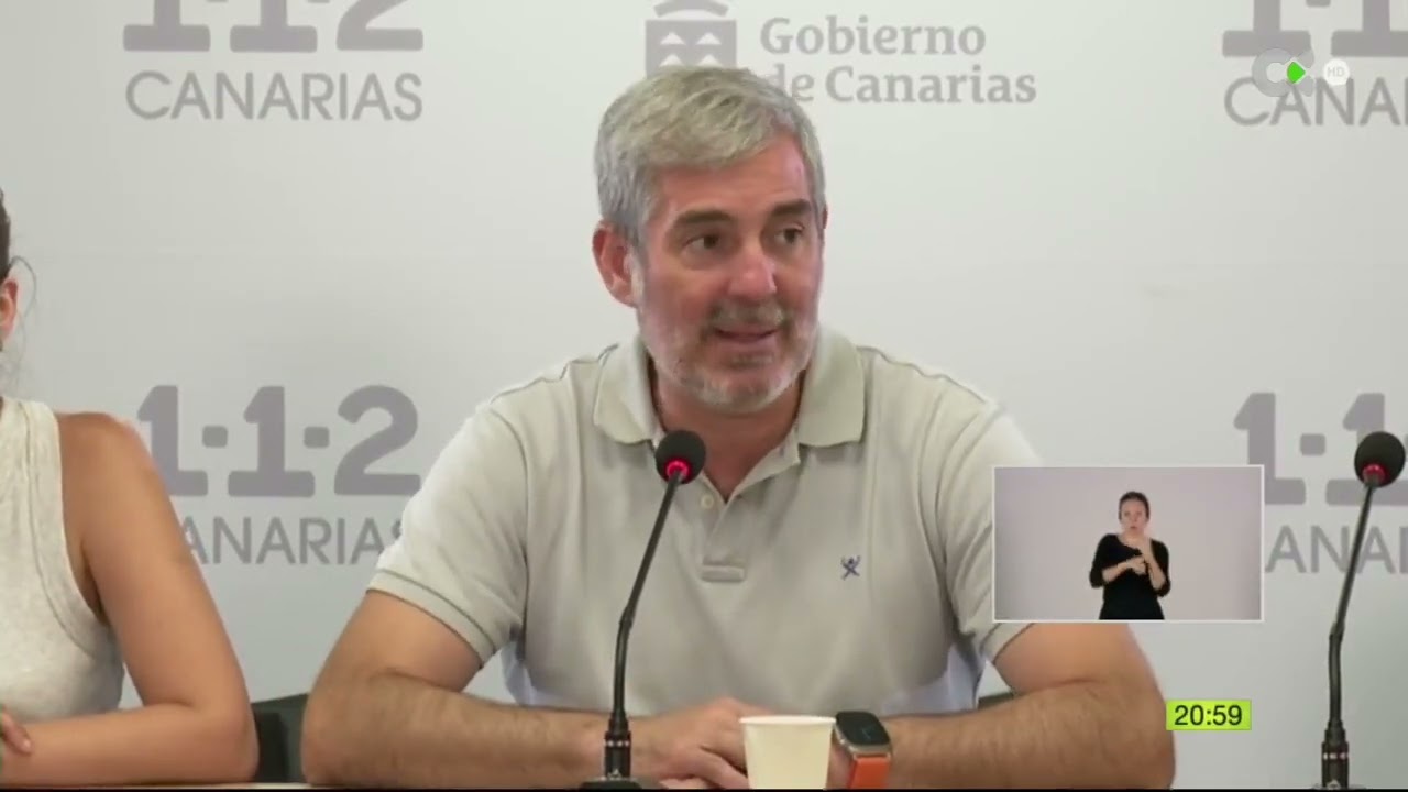Clavijo anuncia la estabilización del incendio de Tenerife