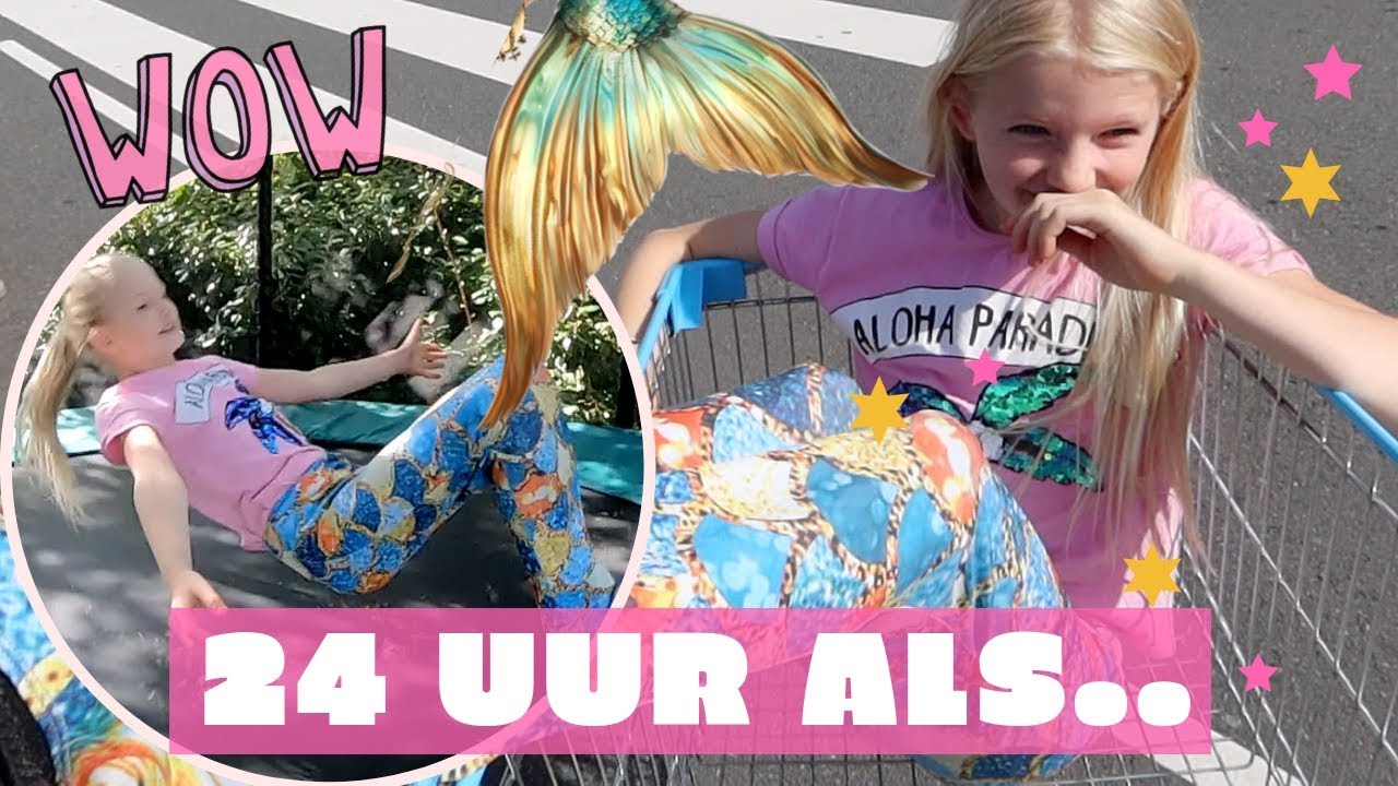 24 UUR ALS ZEEMEERMIN CHALLENGE 🧜‍♀️24 HOUR CHALLENGE - JOOL VERVEELT ZICH NOOIT