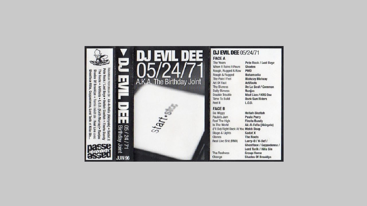 DJ Evil Dee - 05.24.71 (A.K.A. The Birthday Joint) - 1996 - Cassette | Mixtape - Beatminerz - NYC